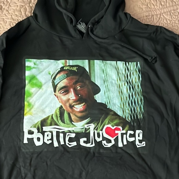 Poetic Justice Men's Sweatshirt Pullover Hoodie NEW - Picture 3 of 3